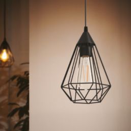 Eglo Tarbes 175 mm Single Pendant Light Black