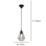 Eglo Tarbes 175 mm Single Pendant Light Black
