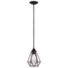 Eglo Tarbes 175 mm Single Pendant Light Black