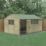 Forest Beckwood 14' 6" x 10' (Nominal) Reverse Apex Shiplap Timber Shed with Base & Assembly