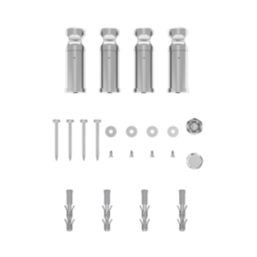 Flomasta 1200mm x 500mm 1228BTU Chrome Flat  Towel Radiator