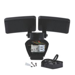 4lite  Outdoor LED Security Light With PIR Sensor Black 46W 3719lm