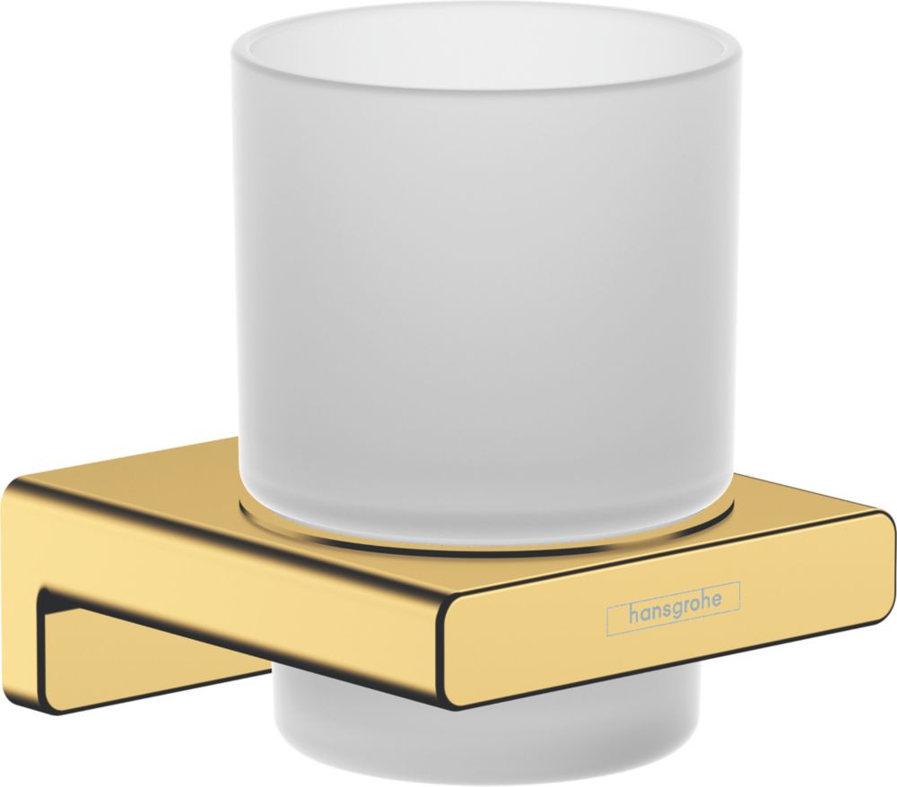 Hansgrohe AddStoris Toothbrush Tumbler Polished Gold Optic