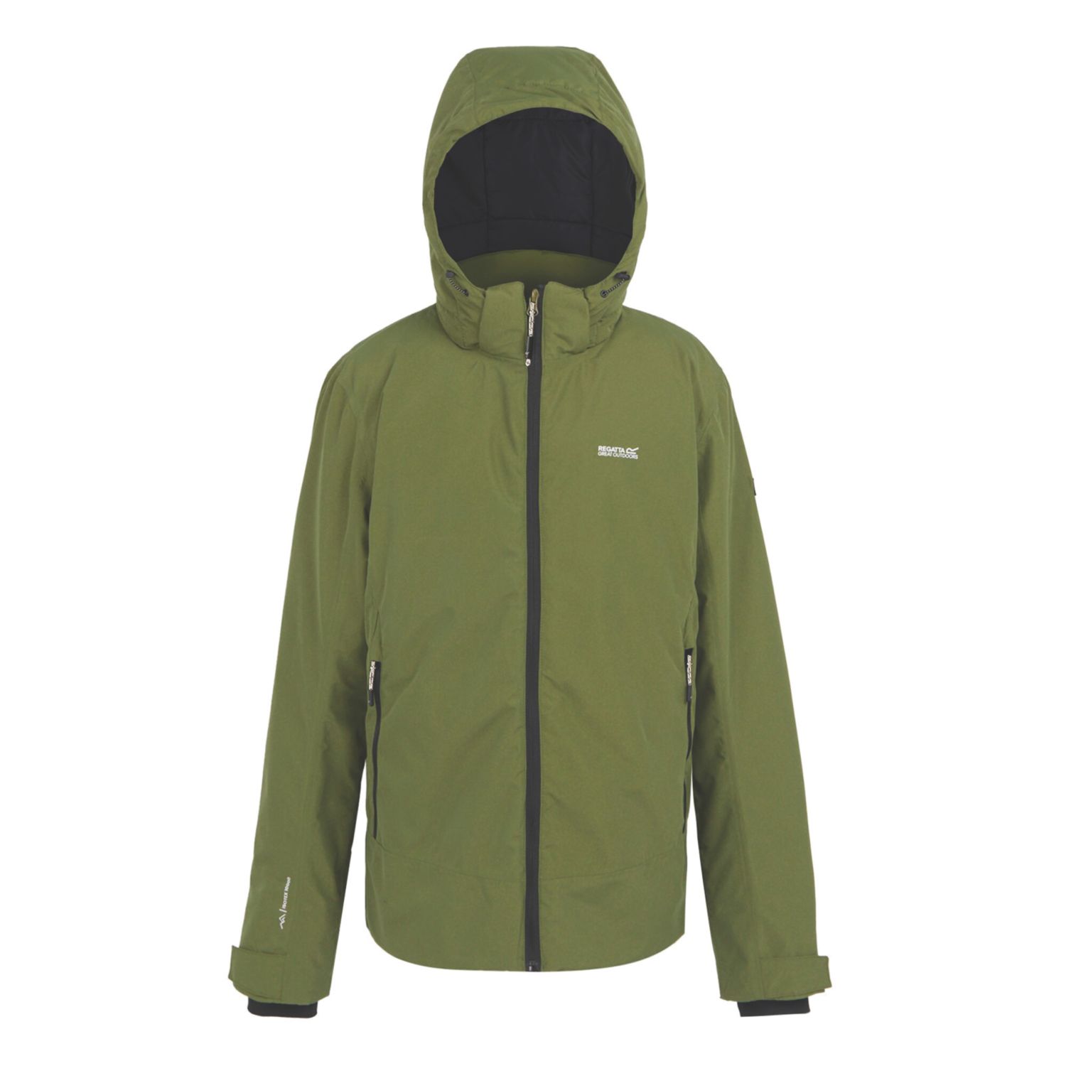 Regatta Frelton Waterproof Jacket Nephrite Green(Black Small Size 38" Chest (378VM)