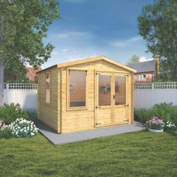 Mercia  10' x 9' (Nominal) Apex Timber Log Cabin