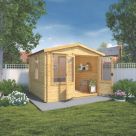 Mercia  10' x 9' (Nominal) Apex Timber Log Cabin