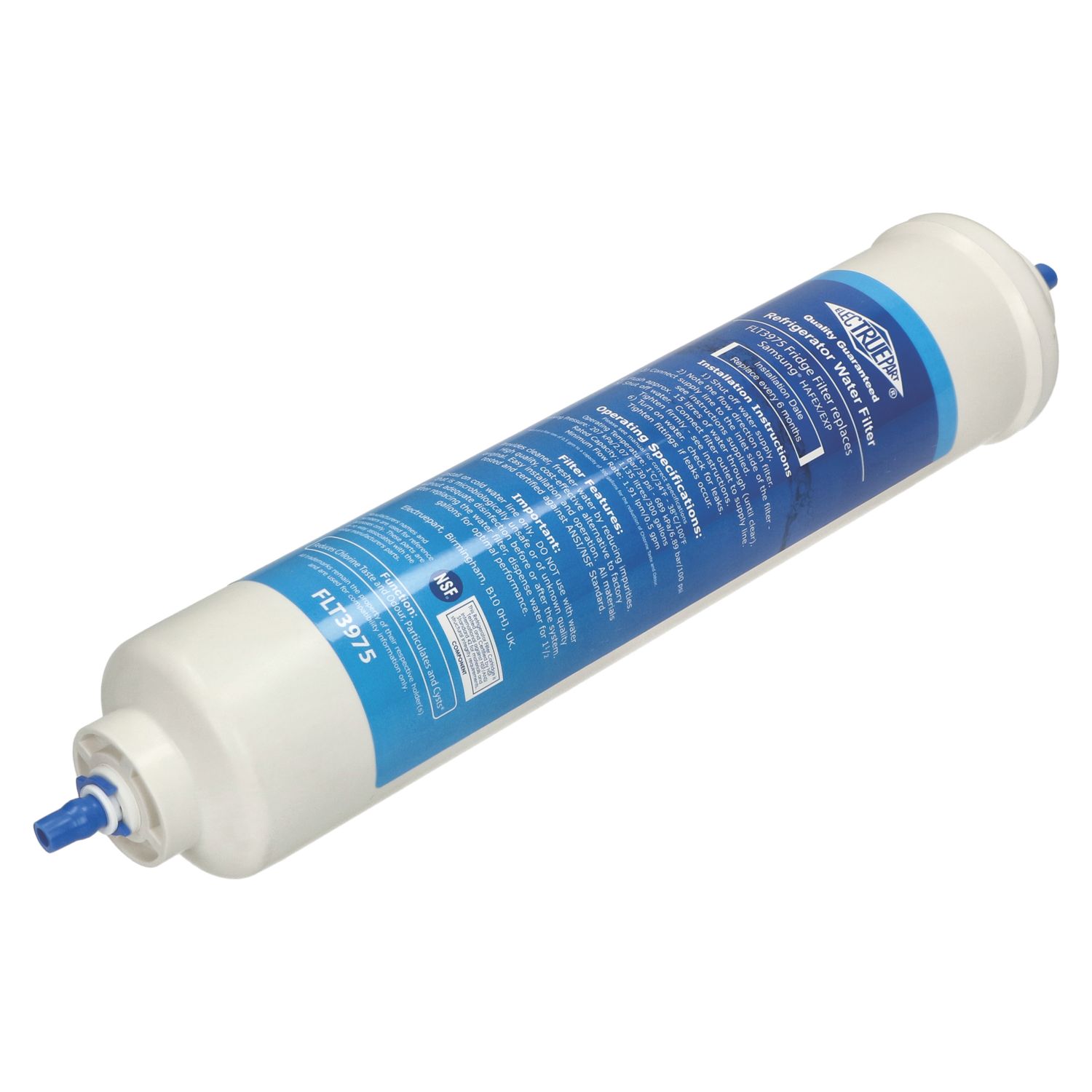 Electruepart FLT3975 Fridge External Water Filter (378YV)