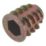 Easyfix Furniture Insert Nuts M6 x 13mm 50 Pack