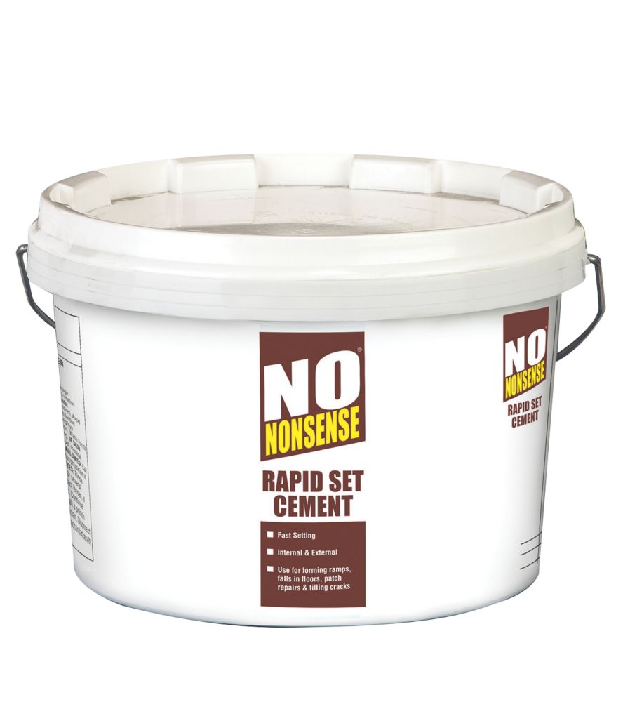 No Nonsense Rapid Set Cement Grey 10kg Cement Mix Screwfix Com