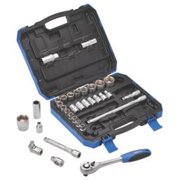 Draper MM/AF 1/2" Drive Socket Set 33 Pieces