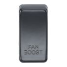 Knightsbridge 'FAN BOOST' Switch Cover Matt Black