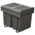Refurb Hafele  Kitchen Cabinet Pull-Out Bin Grey 40Ltr