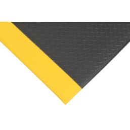 COBA Orthomat Anti-Fatigue Floor Mat Black/Yellow 1.5m x 0.9m x 9mm