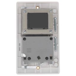 British General 800 Series 1-Gang Dual Voltage Shaver Socket 115 / 240V White