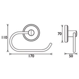 Bristan Solo Toilet Roll Holder Chrome