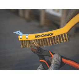 Roughneck Brass Wire Brush Soft-Grip 350mm (14in) - ROU52034