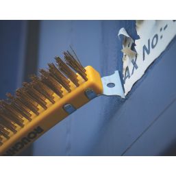 Roughneck Soft-Grip Brass Wire Brush