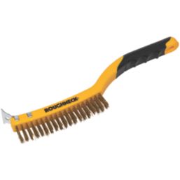 Roughneck Soft-Grip Brass Wire Brush