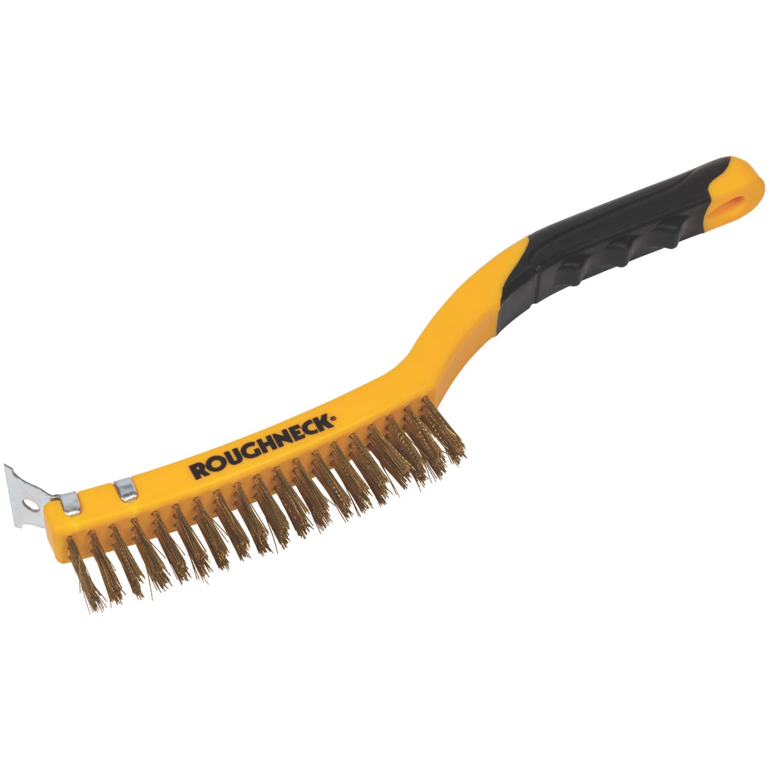 Roughneck Soft-Grip Brass Wire Brush (379JF)
