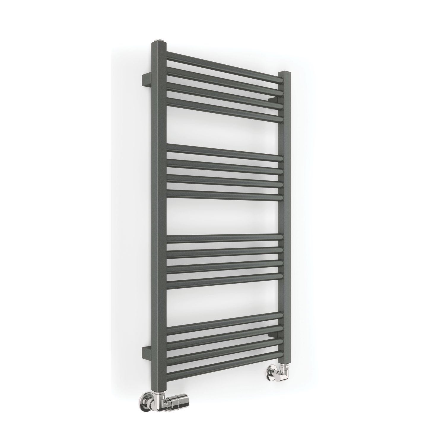 Terma 900mm x 500mm 1323BTU Sparkling Grey Flat Designer Towel Radiator (379RH)