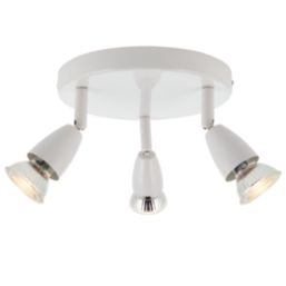 Saxby Amalfi Round 3-Light Spotlight Gloss White