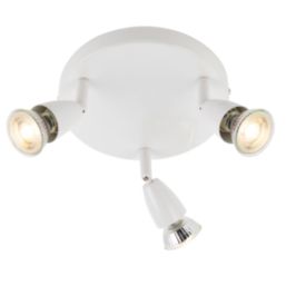 Saxby Amalfi Round 3-Light Spotlight Gloss White