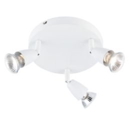 Saxby Amalfi Round 3-Light Spotlight Gloss White