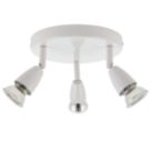 Saxby Amalfi Round 3-Light Spotlight Gloss White