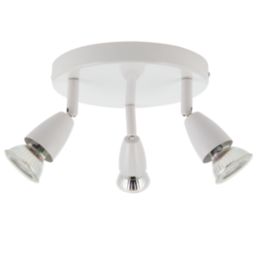 Saxby Amalfi Round 3-Light Spotlight Gloss White