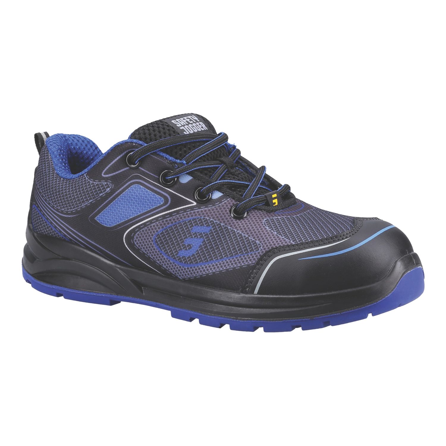 Safety Jogger Cador S1P Size 10 Blue Steel Toe Cap Safety Trainers (379XC)