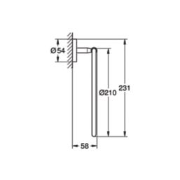 Grohe BauCosmopolitan Towel Ring StarLight Chrome