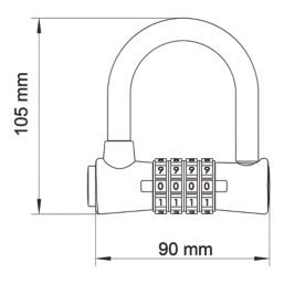 Smith & Locke  D-Lock 90mm x 105mm
