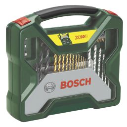 Bosch   Straight & Hex Shank Mixed Drill & Screwdriver Bit Set 50 Pieces