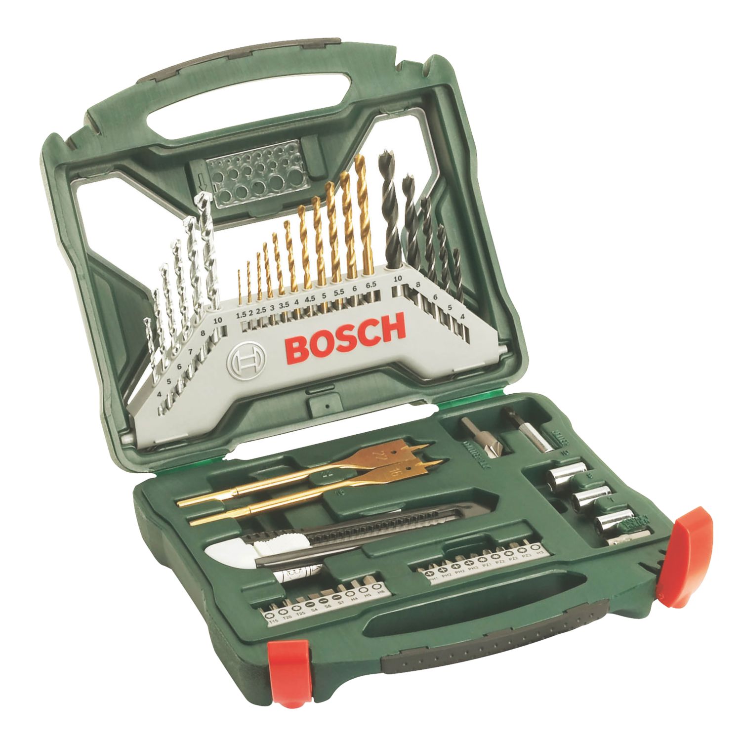 Bosch Multi-Material Drill & Screwdriver Bit Set 50 Pieces (38076)