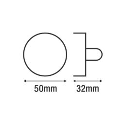 Smith & Locke  Standard Thumbturn Set Brushed Nickel 50mm