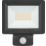 Luceco Essence Outdoor LED Floodlight with Ball Joint With PIR Sensor Black 30W 3150lm