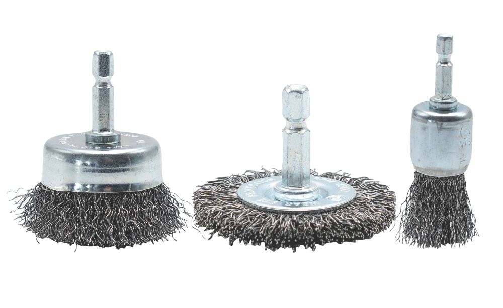 4 Piece Drill Brush Small Diameter Cleaning Brushes for Use on Carpet,  Tile, Shower Track, and Grout Lines by Drillbrush