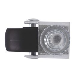 Essentials Swivel Castor Stem 40mm Black