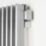Time Venetian 1800mm x 130mm 2323BTU Matt Chrome Vertical Designer Radiator