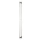 Time Venetian 1800mm x 130mm 2323BTU Matt Chrome Vertical Designer Radiator