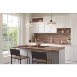 Wilsonart Warm Walnut Matt Brown Wood Effect Laminate Worktop 3000mm x 600mm x 38mm