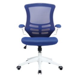 Nautilus Designs Luna Medium Back Task/Operator Chair Blue