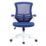 Nautilus Designs Luna Medium Back Task/Operator Chair Blue