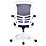 Nautilus Designs Luna Medium Back Task/Operator Chair Blue
