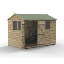 Forest Beckwood 9' 6" x 6' (Nominal) Reverse Apex Shiplap Timber Shed