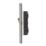 Contactum Lyric 10AX 4-Gang 2-Way Light Switch  Brushed Steel with White Inserts