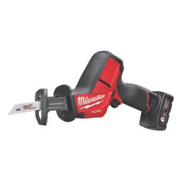 Milwaukee M12CHZ-602X 12V 2 x 6.0Ah Li-Ion RedLithium Brushless Cordless Hackzall Reciprocating Saw