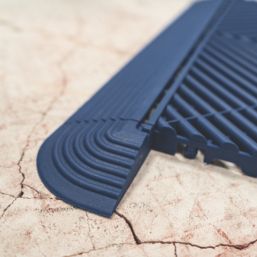 Swisstrax Ribtrax Pro Corner Royal Blue 63mm x 63mm 4 Pack