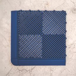 Swisstrax Ribtrax Pro Corner Royal Blue 63mm x 63mm 4 Pack