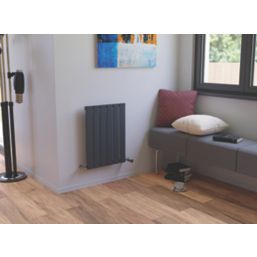 Ximax 600mm x 445mm 1055BTU Anthracite Vertical Designer Radiator